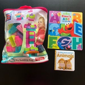 Mega blocks with two baby books